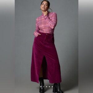 Pilcro Burgundy skirt